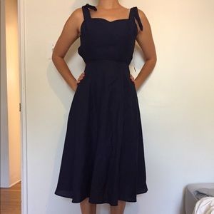 Reformation Montclair Dress Navy Blue Size 4